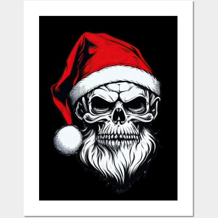 Christmas Skull Posters and Art